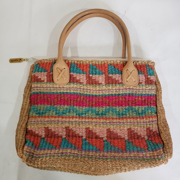 Cappelli Straworld Crocheted Boho Straw Shoulder Bag - Picture 7 of 9